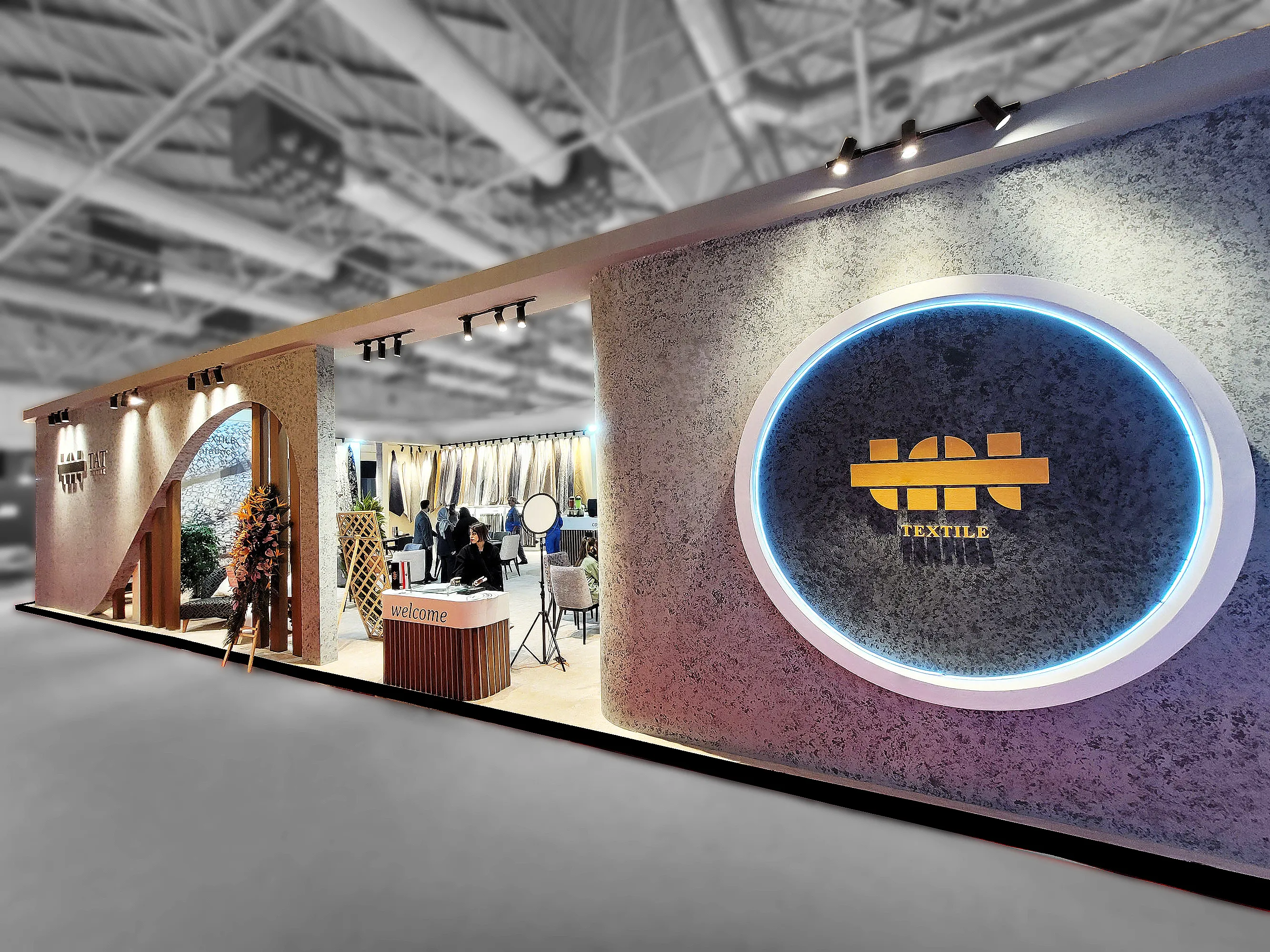 طراح غرفه نمایشگاه غرفه سازی با سازه های چوبی سبک