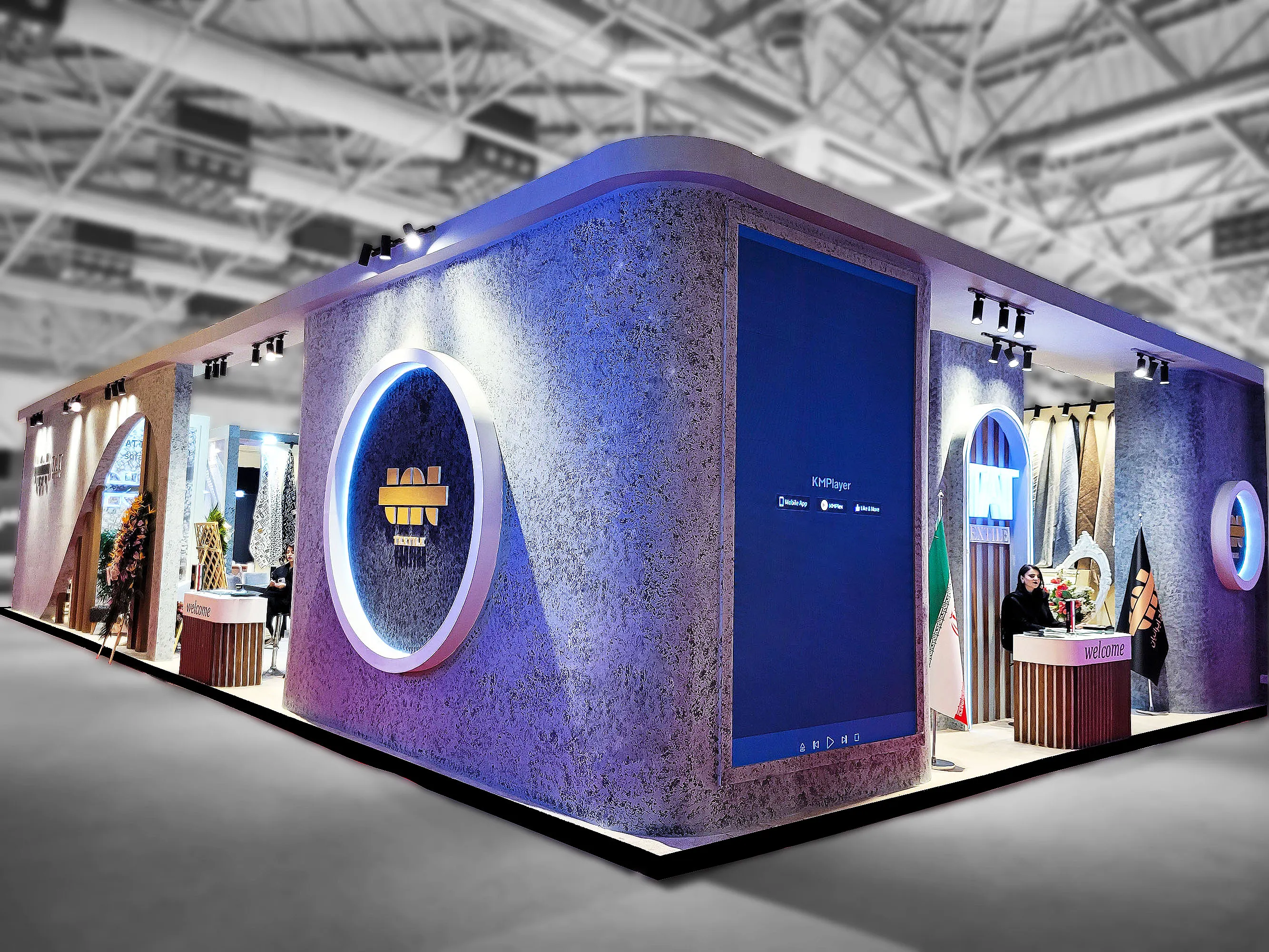 غرفه سازی با نمایشگر غرفه سازی با دیوار کاذب