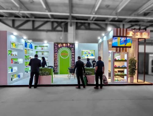 غرفه سازی نمایشگاهی برنده جایزه غرفه سازی برای محصولات صادراتی