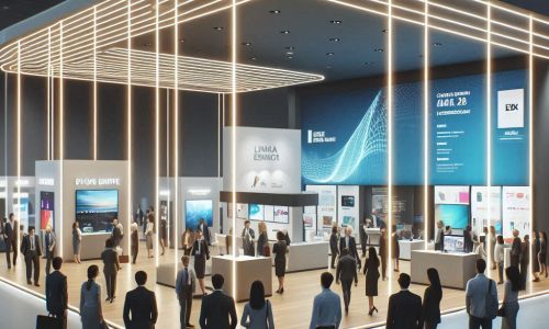 نور خطی در طراحی غرفه