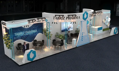 طراحی با دیوار کاذب برای غرفه