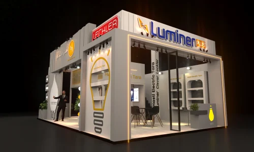 طراحی غرفه با کفسازی